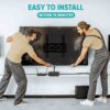 TV Wall Bracket for 14-42" Screens Ultra Slim TV Bracket with Spirit Level Large Flat TV Wall Mount Fixed Tv Bracket 42 Inch Max Vesa: 200x200m-3