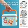 ZAUNCO Household Medicine Storage Box, Fold 2-Layer First Aid Box， Portable Medicine Container Box, large medicine chest for Home, School, with 1