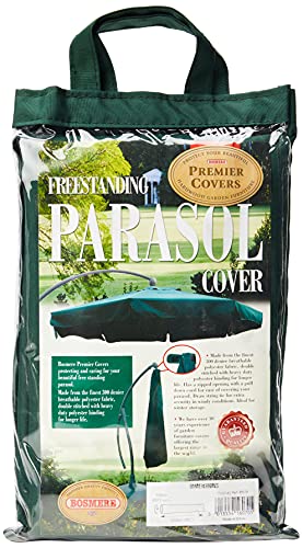 Bosmere P070 Premier Free Standing Parasol Cover, Extra Large, Green