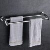 Bathroom Bathroom Towel Rack Stainless Steel Wall Mount Double Towel Bar Tower Hanger/40Cm