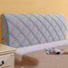 Stretch Headboard Cover, Velvet Soft Thicken Dustproof Quilted Headboard Decor Protector Cover, Machine Washable,Green,1.2m