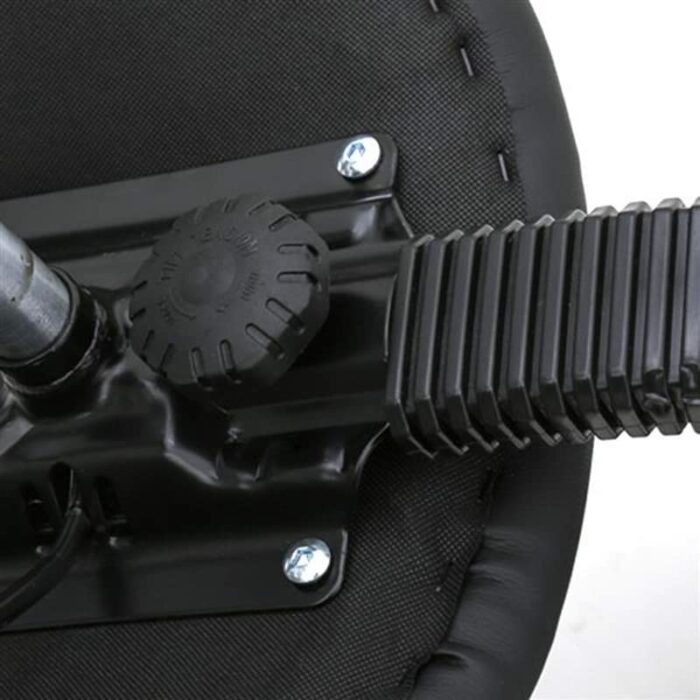 LEIGE Bar Stool Saddle Shape Adjustable Salon Stool with Back Black Spa Tattoo Massage Salon Furniture