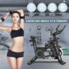 Exercise Bike-Stationary Bikes Indoor Cycling Bike, Spin Bike Belt Drive Indoor Exercise Bike with LCD Monitor and Comfortable Seat Cushion