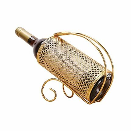 DLOETT Simple Electroplating Craft Wine Steel Red Wine Beer Wine Holder Household Wine Bottle Rack