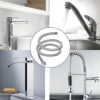 DXLing 2 Pieces Flexible Hose Pipes Tap Tails for Monobloc Basin or Kitchen Toilet Taps M10 x1/2 Fitting 600mm Long Braided Hose Stainless Steel