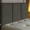 CROWNBEDSUK QUALITY APOLLO FAUX LEATHER HEADBOARD (cream, 6ft super kingsize)