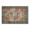 Collive Washable Indoor Door mat, Non Slip Retro Entryway Rug 20" x 32" Doormat Quick Absorbent Entrance Rug Distressed Front Door Mat, Welcome M