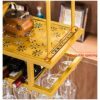 Ceiling Stylish Simplicity Wine Racks Creative Display Storage Racks Stylish Simplicity Ornaments Bottle Rack Adjustable Height Restaurant Bar Fl