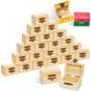 Taiyin 20 Pcs Unfinished Treasure Chest Box Small Wooden Box Mini Treasure Box with Locking Clasp Pirate Chest Party Favors for DIY Crafts Home D
