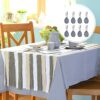 ANAJOY 8pcs Tablecloth Weight For Outside, Marble Tablecloth Sinker With 4 Prints Reusable, For Picnic, Party, Wedding, Curtain