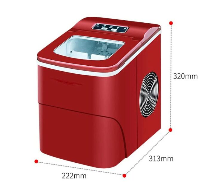 QFMYJ Mini Automatic Electric Ice Making Machine Portable Bullet Round Block Ice Cube Maker Small Bar Coffee Shop