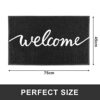 comfoyar Dirt Trapper Door Mat, Non Slip PVC Durable Washable Front Doormat for Indoor and Outdoor, Welcome Hello Barrier Mat for Entrance Back D