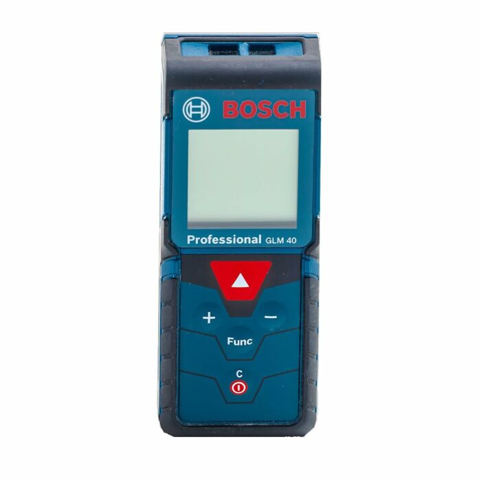 Bosch Professional Laser Measure GLM 40 (with Memory Function, Measuring Range: 0.15â€“40 M, 2 X 1.5 V Batteries, Protective Bag)