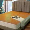 Cool Pads for Bed, Bamboo Breathable Smooth Mattress Topper, Travel Camper Trailer Truck Mattress Double-Sided Use Cold Blankets for Single Doubl