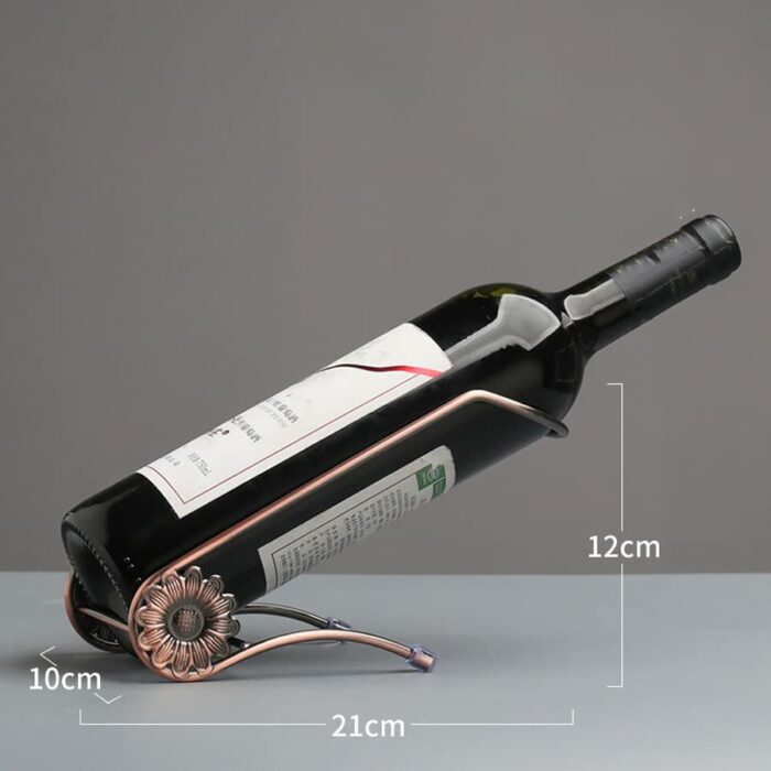 ARFUKA Countertop Wine Rack Tabletop Wine Holder Freestanding Iron Wine Stand Wine Bottle Holder Perfect Wine Gifts for Wine Lovers