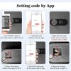 WeHere Key Lock Box Wall Mount, Security Lockbox App Key Management, 32 Key Cabinet Combination Lock, Locking Key Storage Organizer Box with Key