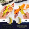 Cheese Grater with Container and Lid & Peeler Set - Vegetable Fruit Multi-Function Stainless Steel Kitchen Utensil Kit with Black Food Plastic St