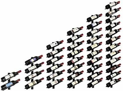 NEOCHY Wine Rack Modern Wall-Mounted Wine Bottle Storage Rack Modern Wall-Mounted Storage Rack Home Kitchen Decoration Display Rack Rack Display