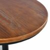 Diwhy Industrial Vintage Bar Stool,Wood Seat Counter Stool,Height Adjustable 23.7-29.5inch Kitchen Cast Iron Stool,Swivel Bar Stool,Metal Stool S