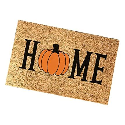 Gcroet Doormats Outside Indoor Washable, Halloween Non-Slip Welcome Door Mat, Halloween Door Mat Non-Slip Welcome Entrance Rug Cartoon Letter Flo