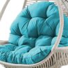 Tytlyworth Hanging Egg Chair Cushion - Thick Leisure Hanging Basket Chair Cushion - Washable Hanging Basket Chair Cushion Basket Egg Chair Cushio