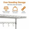 Amazon Basics Kitchen Storage Baker's Rack with Wood Table, Chrome/Wood, 61 cm Wide
