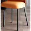 WALNUT Faux Leather Designer Dinning Chair Office Metal Bedroom Dining Chairs Kitchen Ornaments