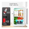 Car Fridge,Car Refrigerator Car Refrigerator/Small Freezer/Small Portable- Car Home 12V / 220V-LED Display, Low Noise, Hot And Cold Conversion, D