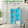 C&AHOME Cube Storage Organizer, 6-Cube Shelves Units, Closet Cabinet, DIY Plastic Modular Book Shelf, Ideal for Bedroom, Living Room, Office, 36.