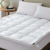 TopTopper Mattress Topper Twin XL, Cooling Mattress Pad Cover for Hot Sleepers, Extra Thick 5D Snow Down Alternative Overfilled Plush Pillow Top