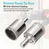 Tile Hole Cutter Set, (10 Pcs Tile Hole Saw), Diamond Drill Bit, Diamond Hole Saw (Remover Tools for Glass, Porcelain, Ceramic, Granite Stone) 4-