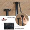 EYLINK Wine racks Ceiling Industrial Hanging Wine Glass Racks Stemware Holder, Adjustable Height Decoration Shelf for Bars, Restaurants, Kitchens