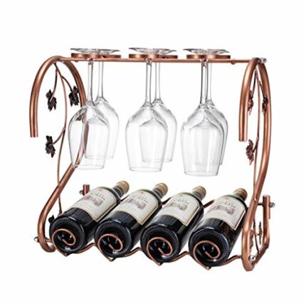 NEOCHY Wine Rack Decoration Wine Glass Rack Upside Down Household European Cabinet Decoration Wine Bottle Rack