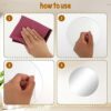 Aster 6 Pack Acrylic Round Mirrors Non Glass Round Mirror
