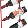 Wine racks Home/Bar Retro, 4 Bottles Metal Wrought Iron Wall-mounted Wine Bottle Holder Hanging Display Rack Bar Restaurant Home Wine Shelf Organ