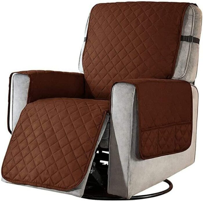 Recliner Arm Chair Cover, Removable Single Sofa Slipcover, Supersoft Splash Proof Cotting Fabric Couch Cover, Living Room Furniture Protector Cov