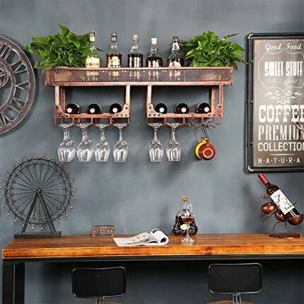 Wall-mounted Wine Racks,Wine Rack Wall Mounted,Wall Wine Rack,Metal Wall Mounted Wine Display Rack,Large Capacity Wall Mounted Wine Racks,With A