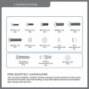 QualGear Universal Ultra Slim Low Profile Picture Hanging Style Wire Rope Stainless Steel Wall Mount for LED TV Upto 37-70-Inch