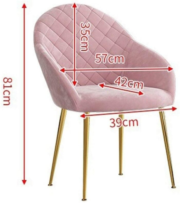dining chair Business Dining Chairs Set Office Reception Chairs Dining Chair Set of 4 Lovely Bedroom Flannel Fabric Makeup Chair Wrought Iron Fee