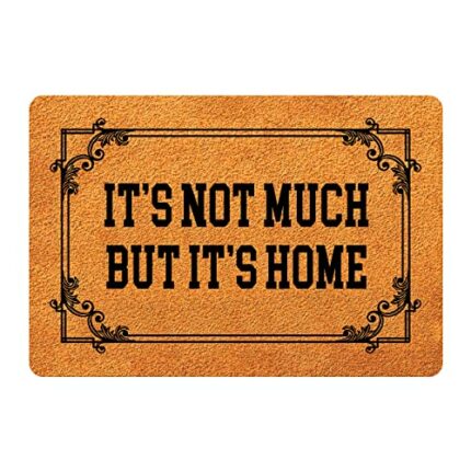 FunXiLin Welcome Door Mats for Home Decor (23.6 x 15.7 inch) Funny Mats with Anti-Slip Rubber Back Kitchen Rugs Personalized Doormat for Entrance