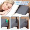 Talcusble King Size(76"x10"x6") Bed Wedge Pillow, Bed Gap Filler, Mattress Wedge, Headboard Pillow Fill The Gap (0-7") Between Your Headboard and