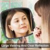 Brippo Hand Mirror, Large Handheld Mirror with Handle for Barber Haircut Salon, Shaving or Makeup, Hand Held Mirror for Vanity/Bathroom/Traval, R