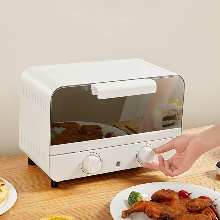 KKYKP 10L Mini 220V Home Oven Baking Tool For Cake Chicken Wings Smart Temperature Control (Color : Pink, Size : 23 * 31cm)
