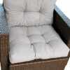 Ambientehome 90406 60 x 40 x 13 cm Lounge Extra Thick Cotton Cushion - Light Grey (2-Piece)