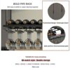 Wine Rack Ceiling Hanging Holder | Wine Bottles And Glass Goblets Stemware Storage Shelf Display Stand, for Under Cabinet Kitchen Bar Organizer S