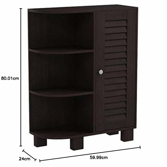 FURINNO Standing Cabinet, Wood, Espresso, one size