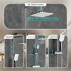 MORADO Thermostatic Shower System,Adjustable Height Thermostatic Shower Set,Shower Bar Set with Rainfall Shower Head and 3-Functions Hand Shower,