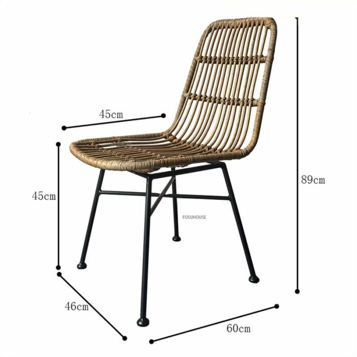 LXXSH Wood Dinning Chair Back Office Kitchen Dining Chairs Room Comfortable Home Furniture