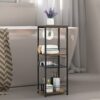 UOMIO Bathroom Storage Shelf Floor Standing Narrow Vertical Storage Racks with Drawer and Toilet Paper Stand Bathroom Accessories Cabinet Organis