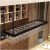 Ceiling Stylish Simplicity Industrial Retro Wine Glass Stylish Simplicity Rack Iron Metal Creative Display Inverted High Glass Rack Bar Restauran